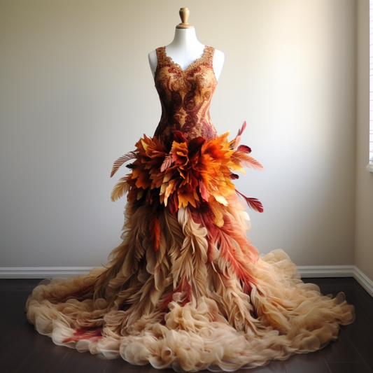 AI Thanksgiving Wedding Dresses