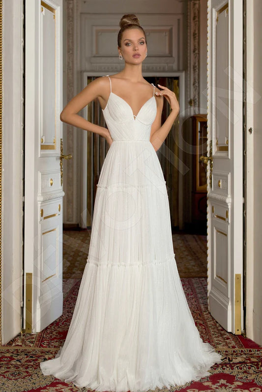 Ksailin A-line Sweetheart Off White Wedding dress
