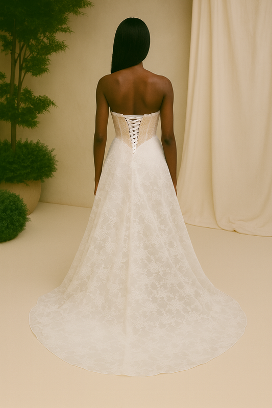 Talienne A-line Sweetheart Milk Wedding dress
