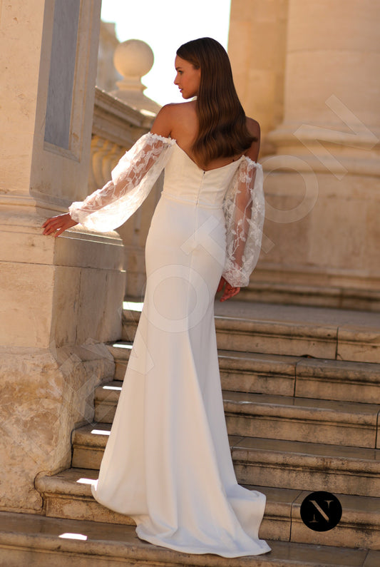 Ursula Trumpet/Mermaid Straight across Ivory Wedding dress