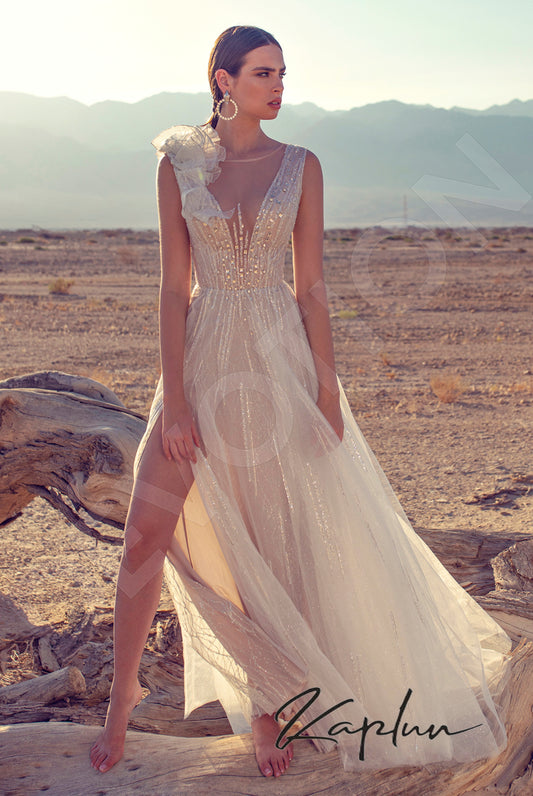 Lolis A-line Illusion Vanilla Wedding dress