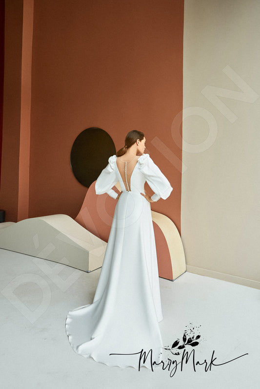 Maltina A-line Illusion Milk Wedding dress