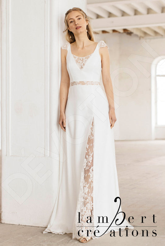 Canopée A-line Scoop Ivory Wedding dress