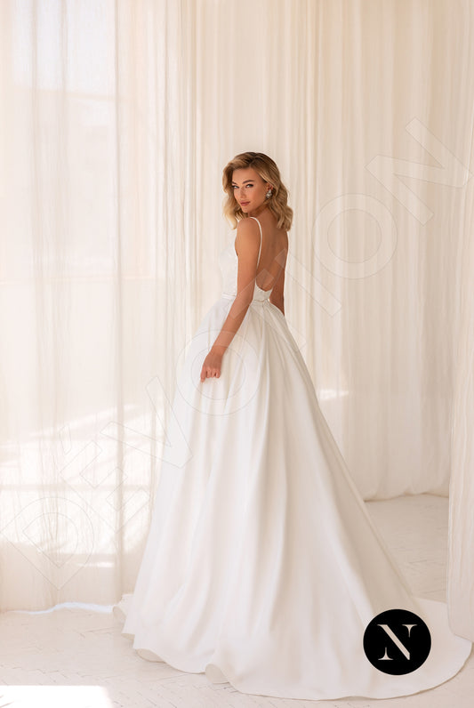 Beatrissa A-line V-neck Ivory Wedding dress