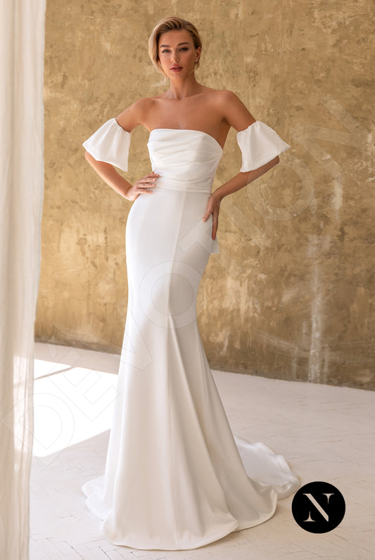 Manon Trumpet/Mermaid Straight across Ivory Wedding dress