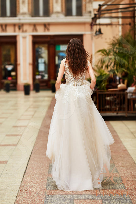 Ashana A-line Illusion Milk Nude Wedding dress