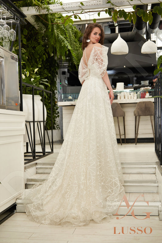 Nadira Trumpet/Mermaid Illusion Ivory Wedding dress