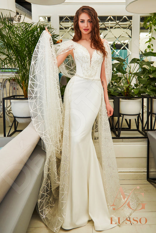 Nadira Trumpet/Mermaid Illusion Ivory Wedding dress