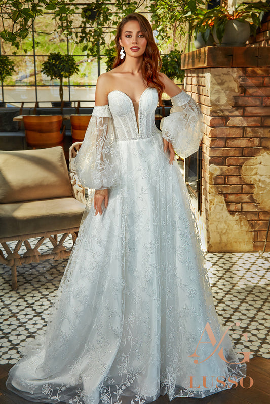 Rubina A-line Sweetheart Milk Wedding dress