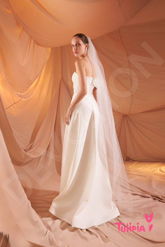 Domenika A-line Sweetheart Milk Wedding dress