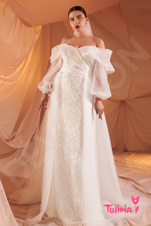 Ileriya A-line Sweetheart Milk Wedding dress