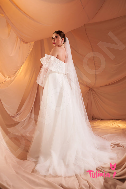 Ileriya A-line Sweetheart Milk Wedding dress