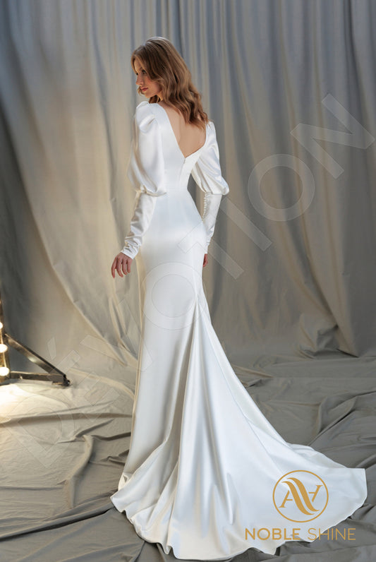 Kaelea Trumpet/Mermaid Sweetheart Milk Wedding dress