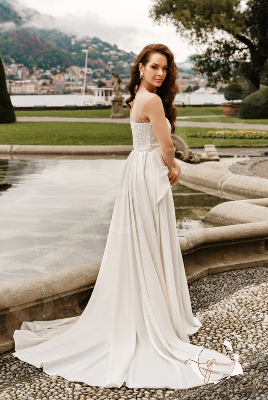 Brayd A-line Illusion Milk Wedding dress