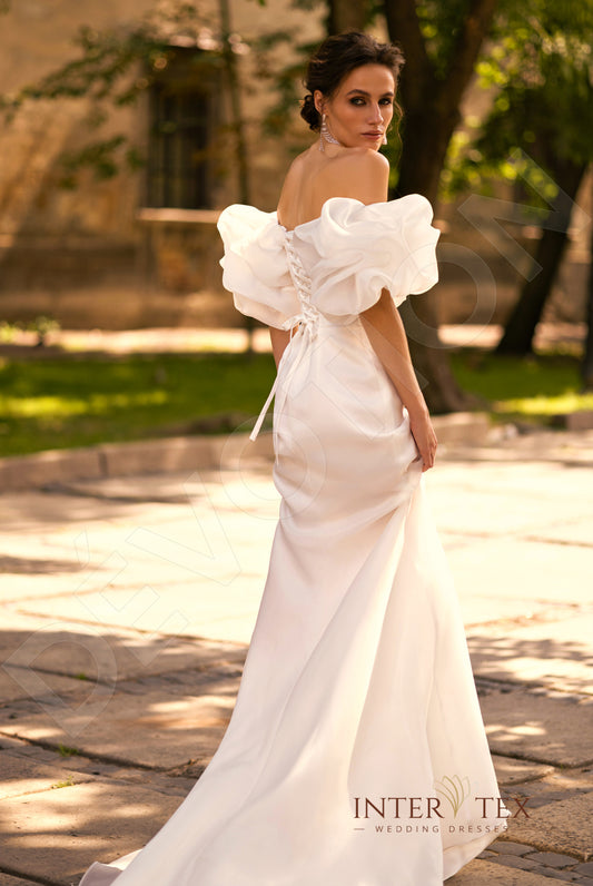 Delaney Trumpet/Mermaid Sweetheart Milk Wedding dress