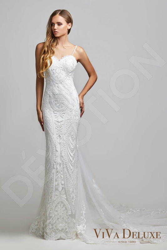 Chantia Trumpet/Mermaid Sweetheart Ivory Wedding dress