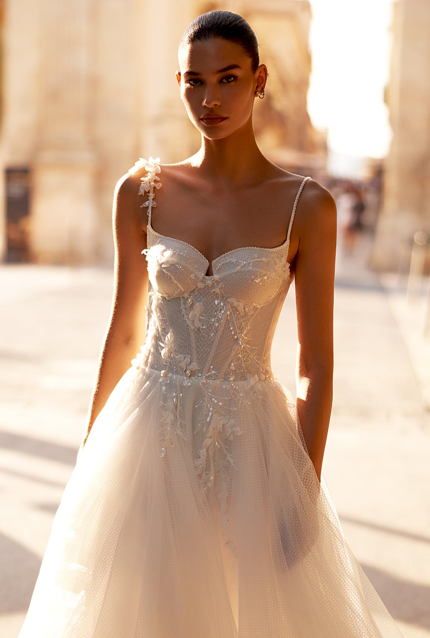 Virginia A-line Sweetheart Milk Wedding dresses