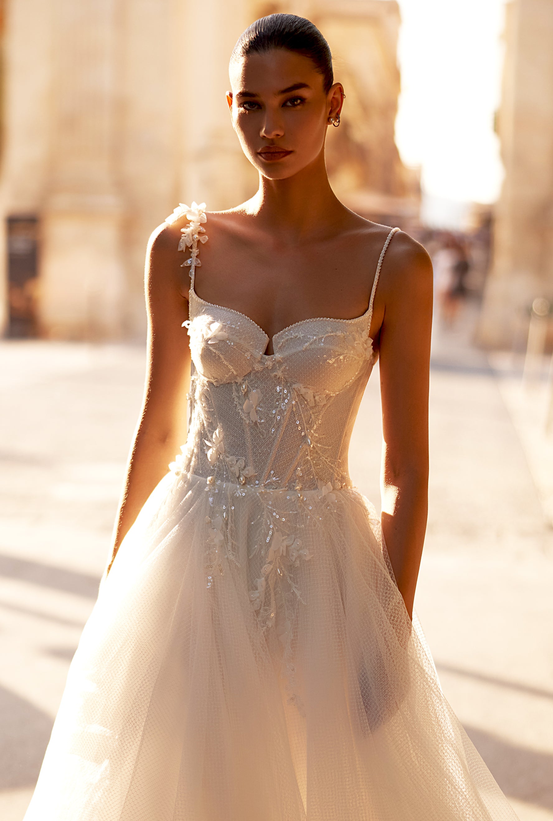 Virginia A-line Sweetheart Milk Wedding dresses