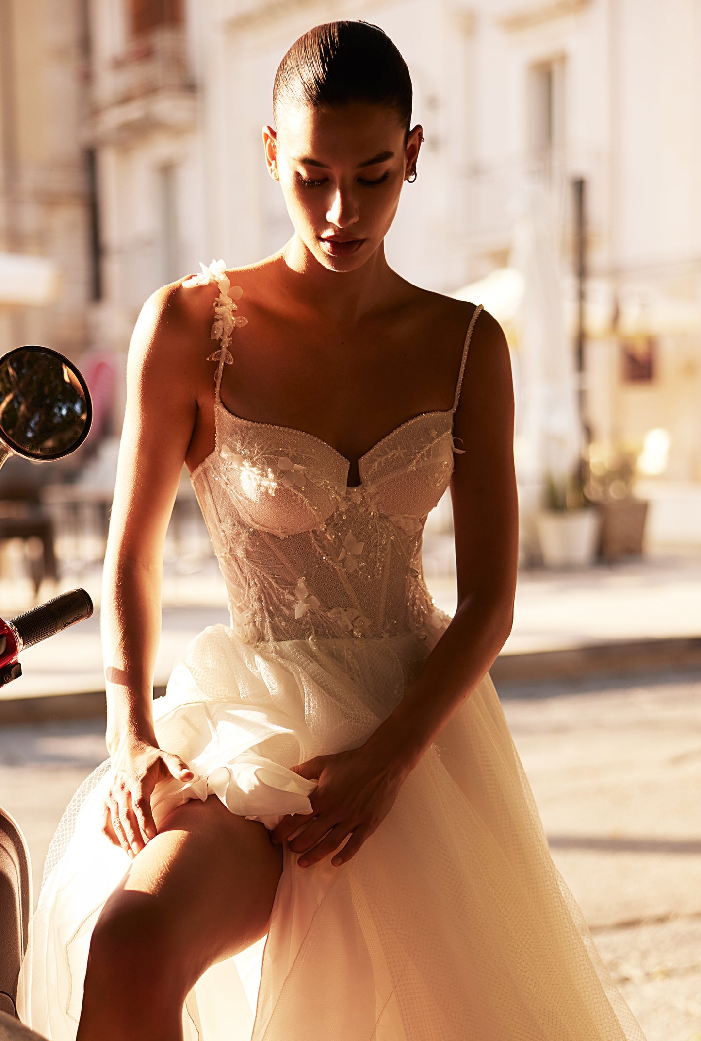 Virginia A-line Sweetheart Milk Wedding dresses