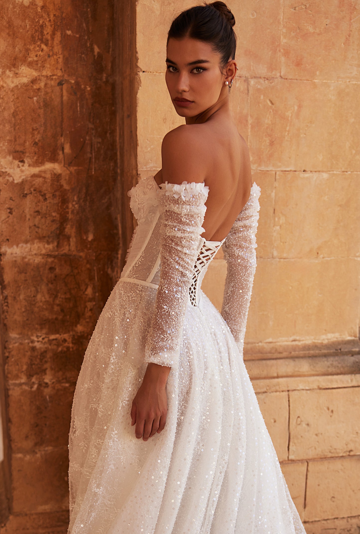 Fidella A-line Sweetheart Milk Wedding dress