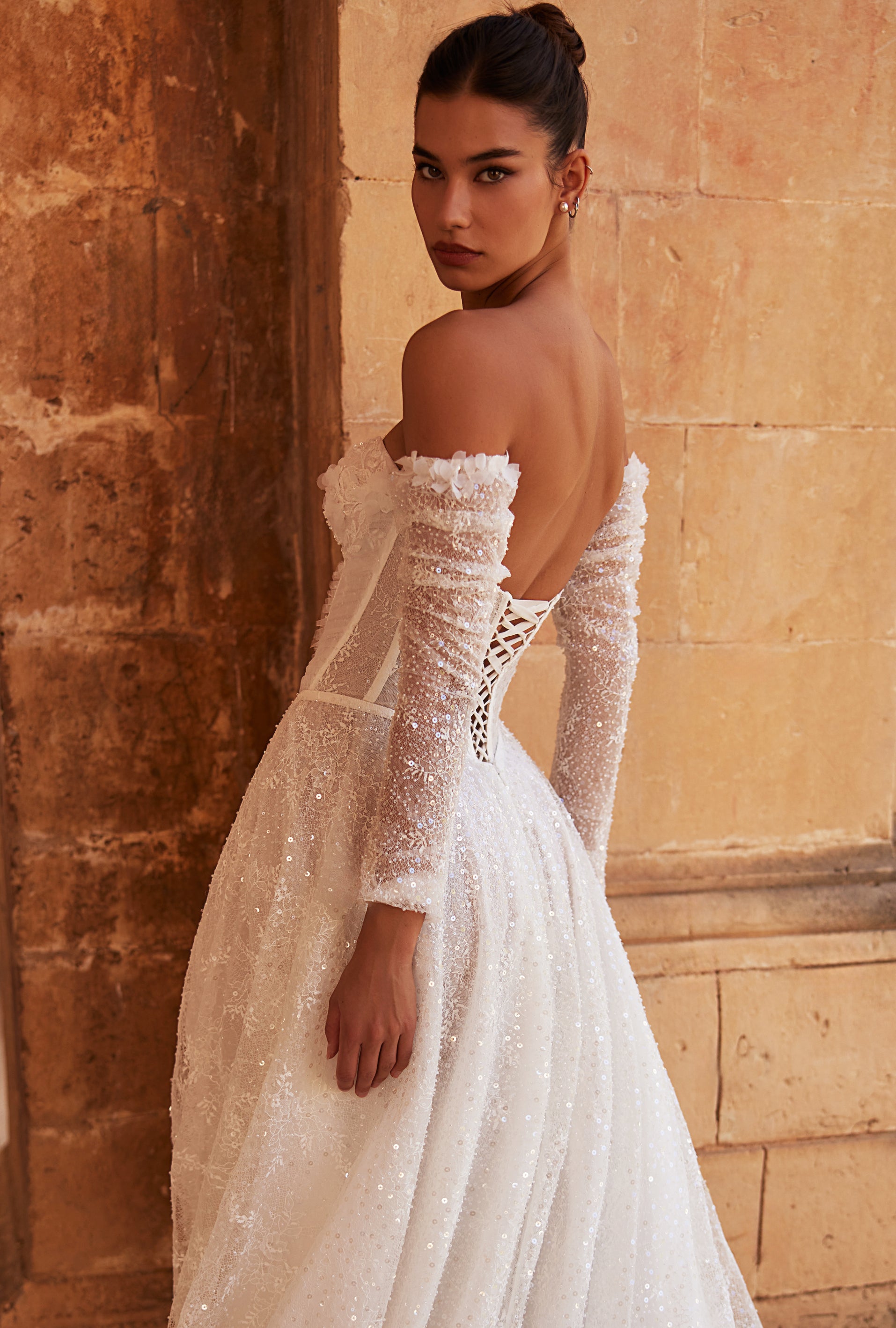 Fidella A-line Sweetheart Milk Wedding dress