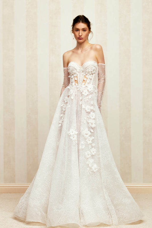 Daria Two in one Sweetheart Milk Wedding dress