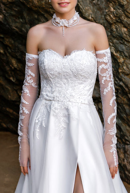 Liz Two in One Sweetheart Milk Wedding dress