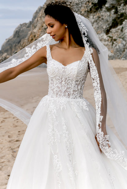 Aura A-line Sweetheart Milk Wedding dress