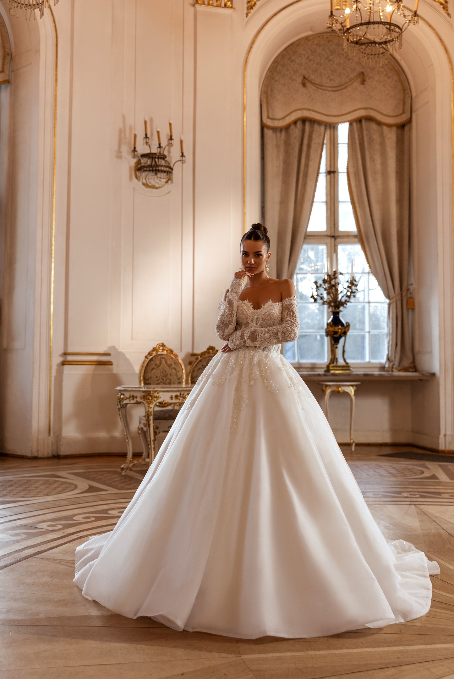 Veva Princess/Ball Sweetheart Milk Wedding dress