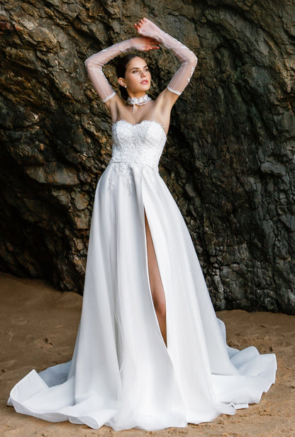 Liz Two in One Sweetheart Milk Wedding dress