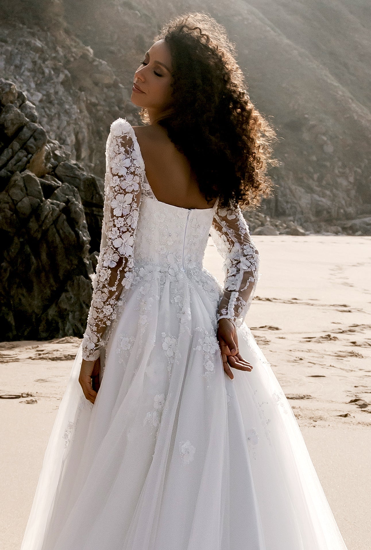 Mag A-line Sweetheart Milk Wedding dress