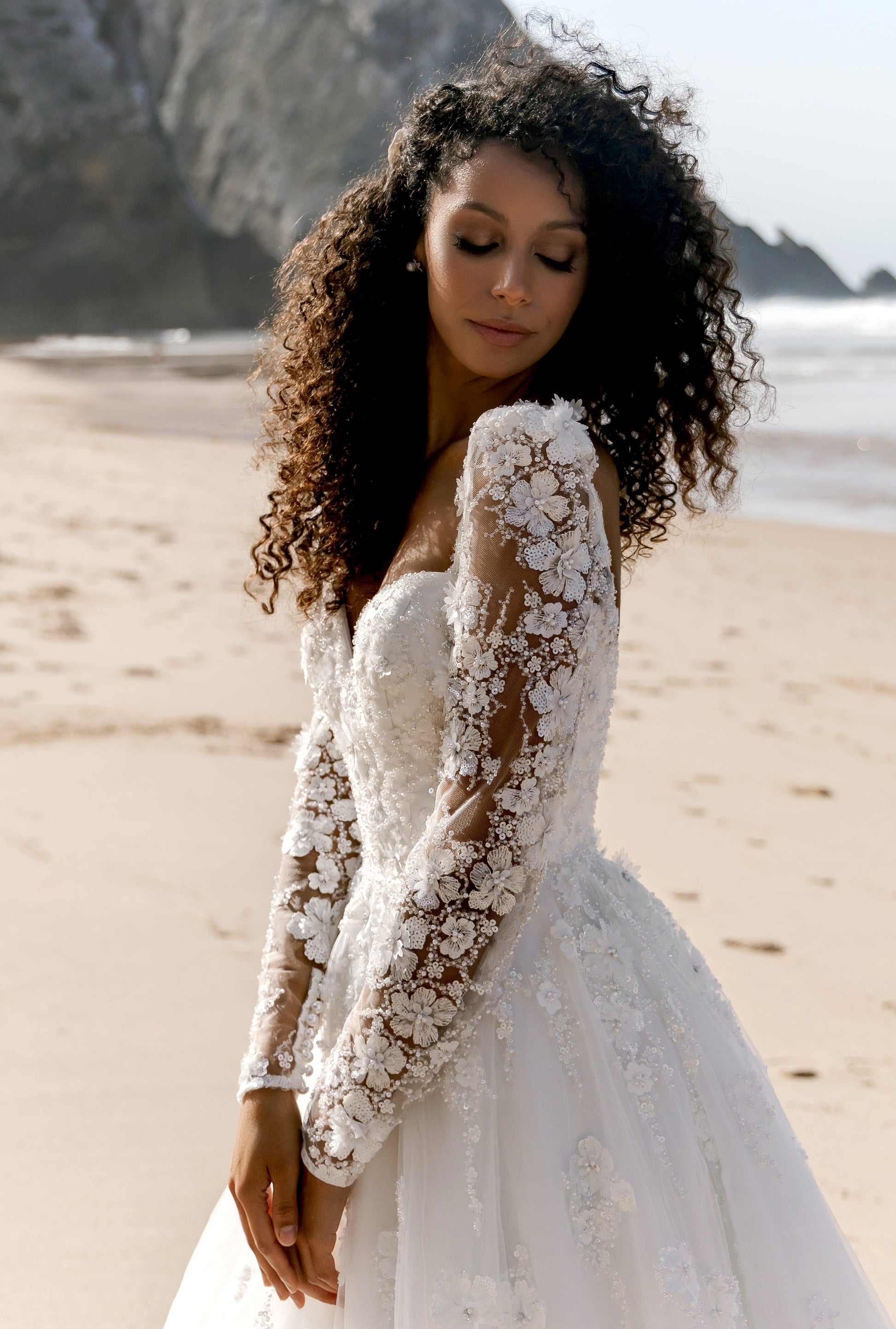 Mag A-line Sweetheart Milk Wedding dress