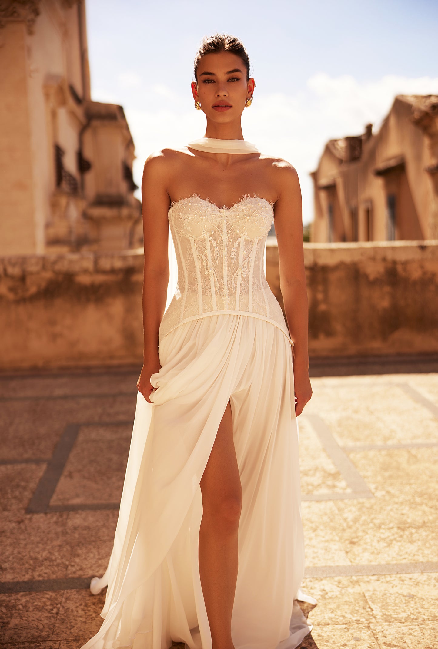 Venesuella Two in one Sweetheart Milk Wedding dress