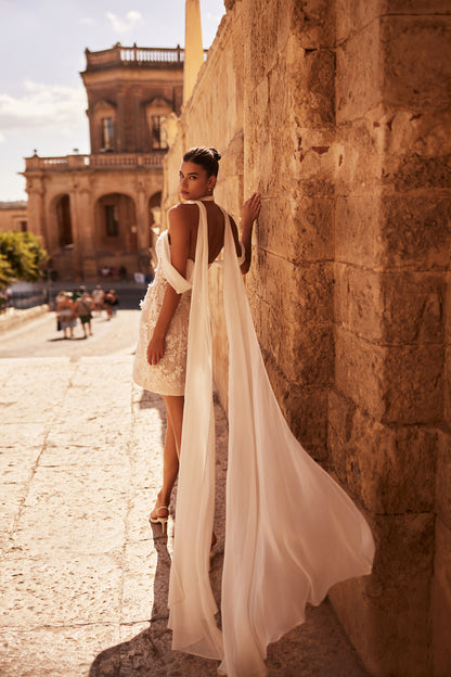 Lamara A-line Sweetheart Milk/Nude Wedding dress