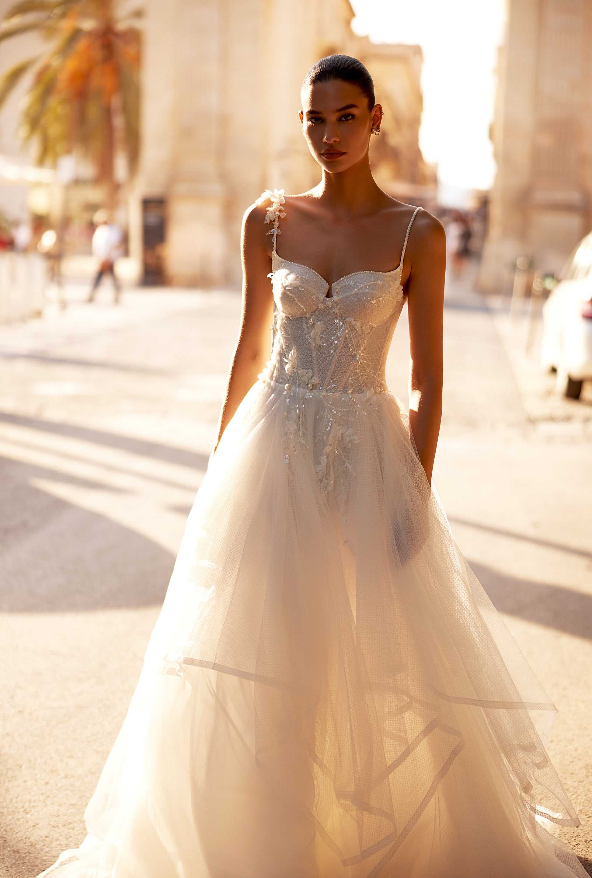Virginia A-line Sweetheart Milk Wedding dresses