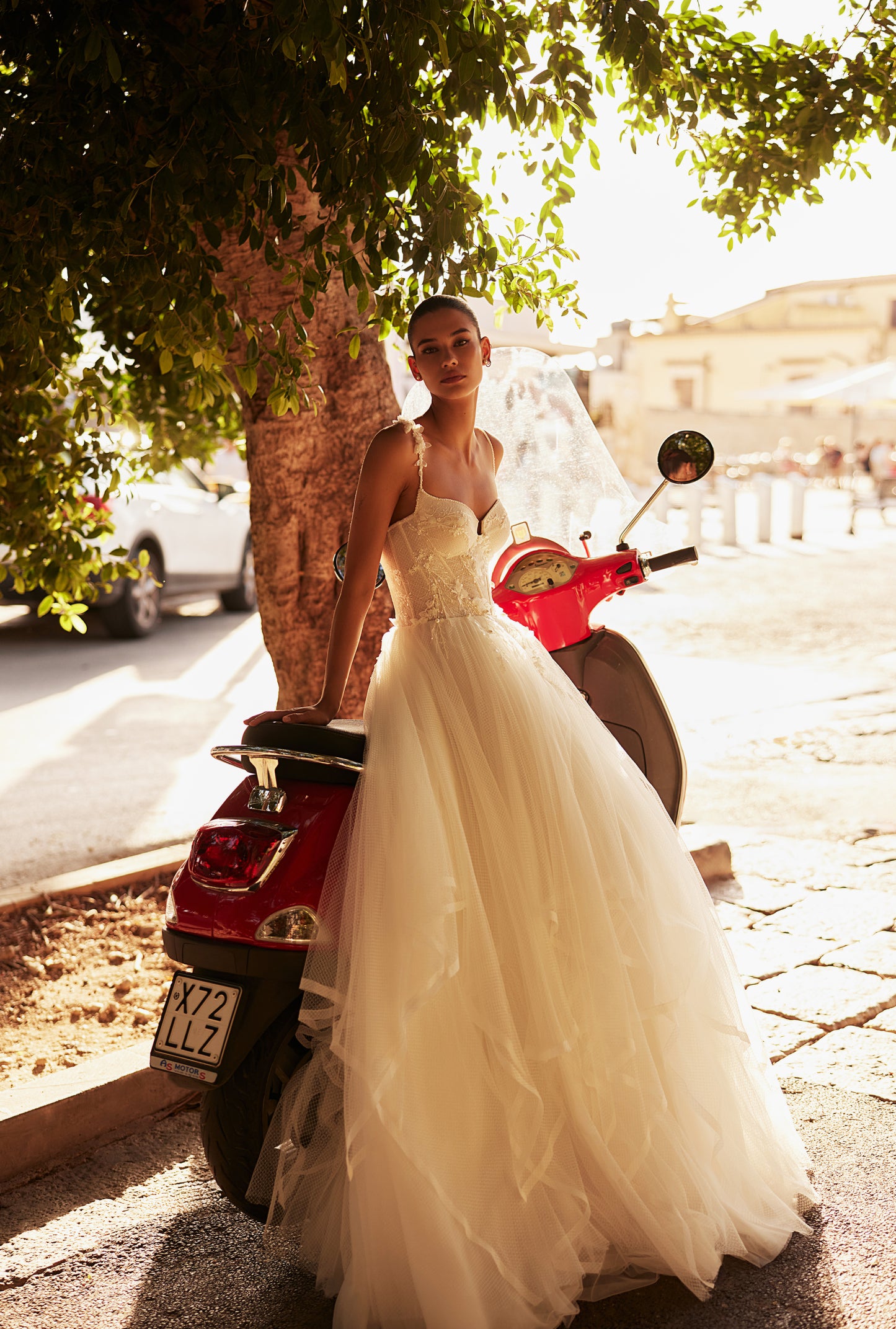 Virginia A-line Sweetheart Milk Wedding dresses