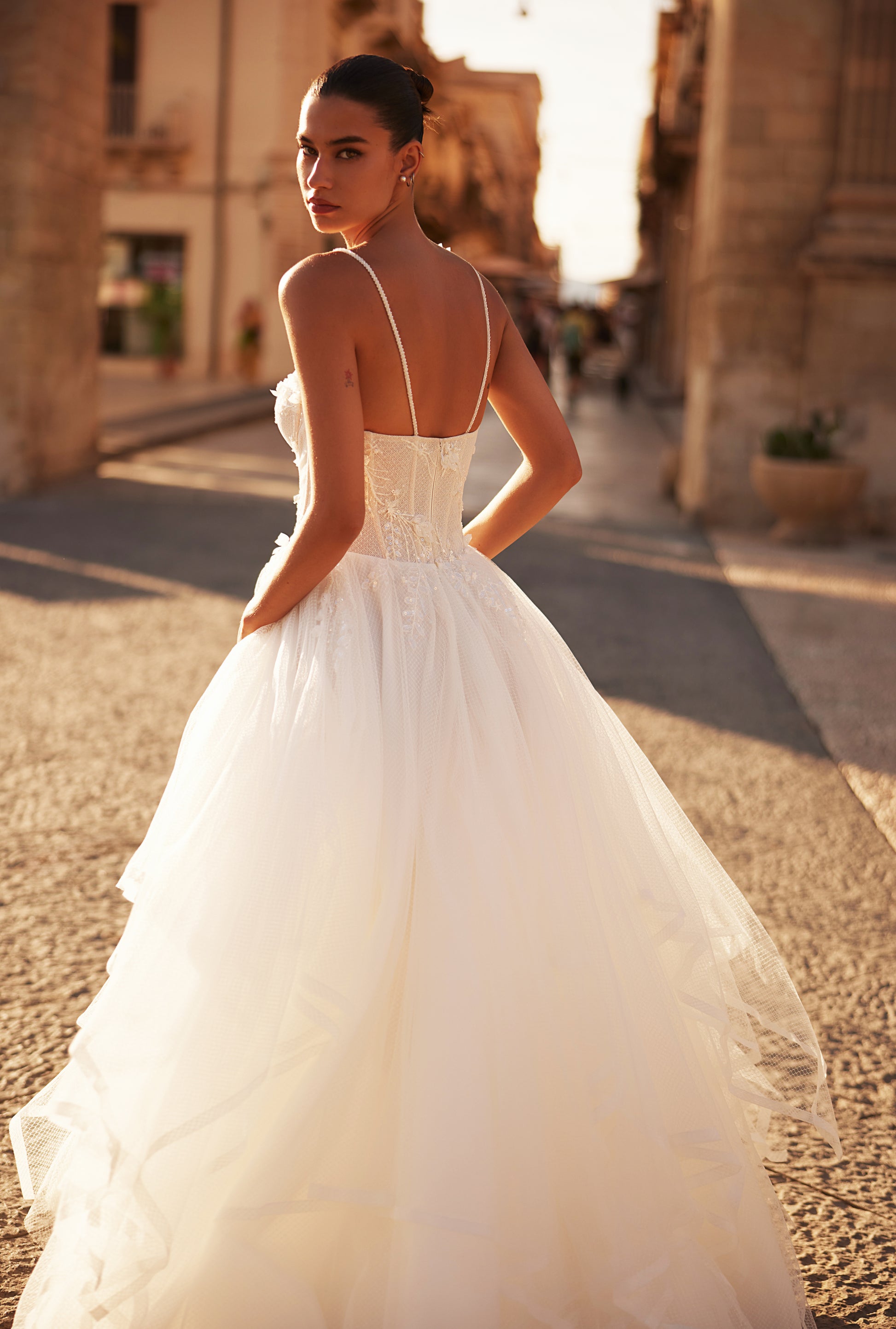 Virginia A-line Sweetheart Milk Wedding dresses