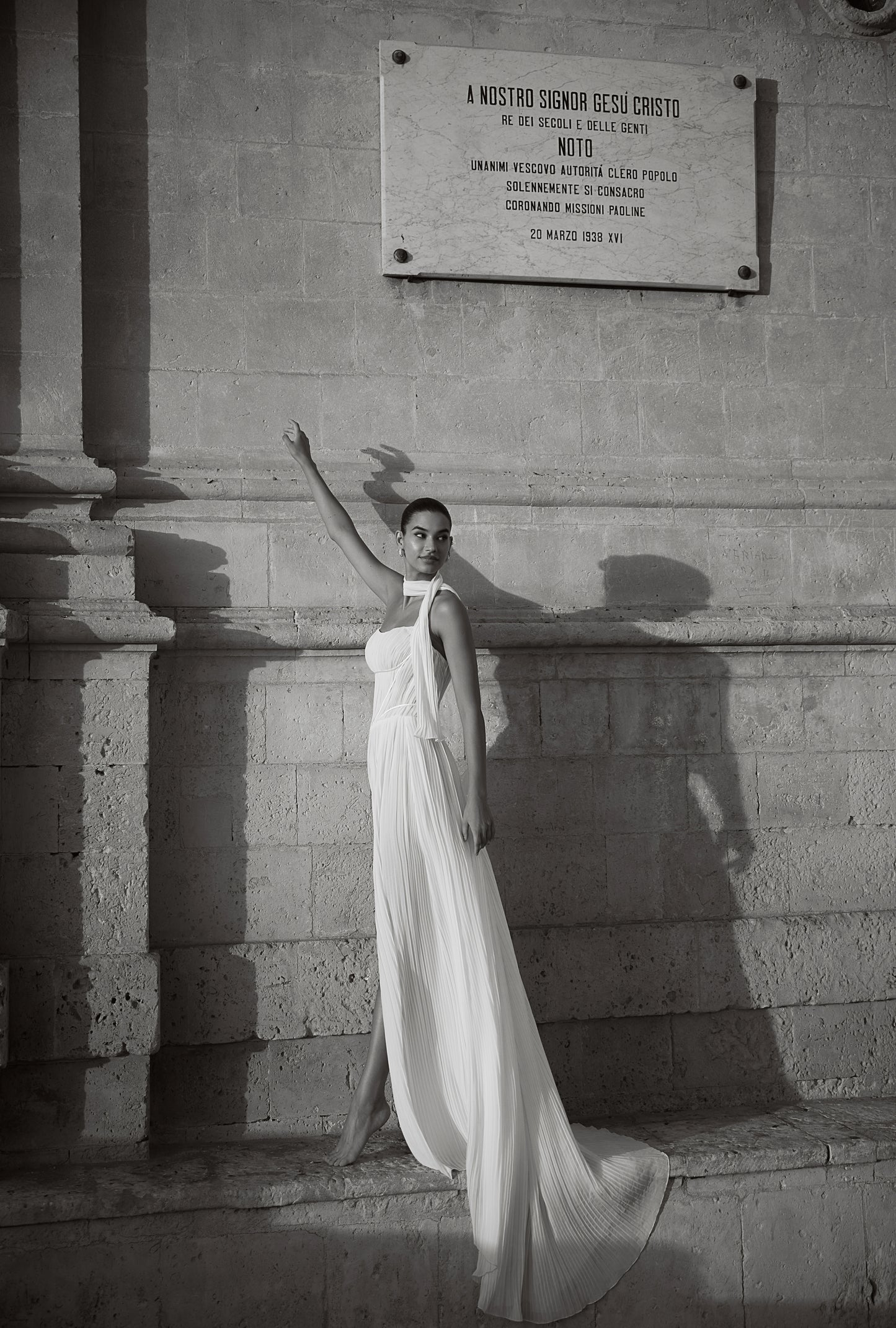 Marlou A-line Straight across Milk Wedding dress