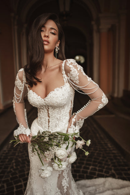 Bridgette Two in One Sweetheart Ivory Wedding dress