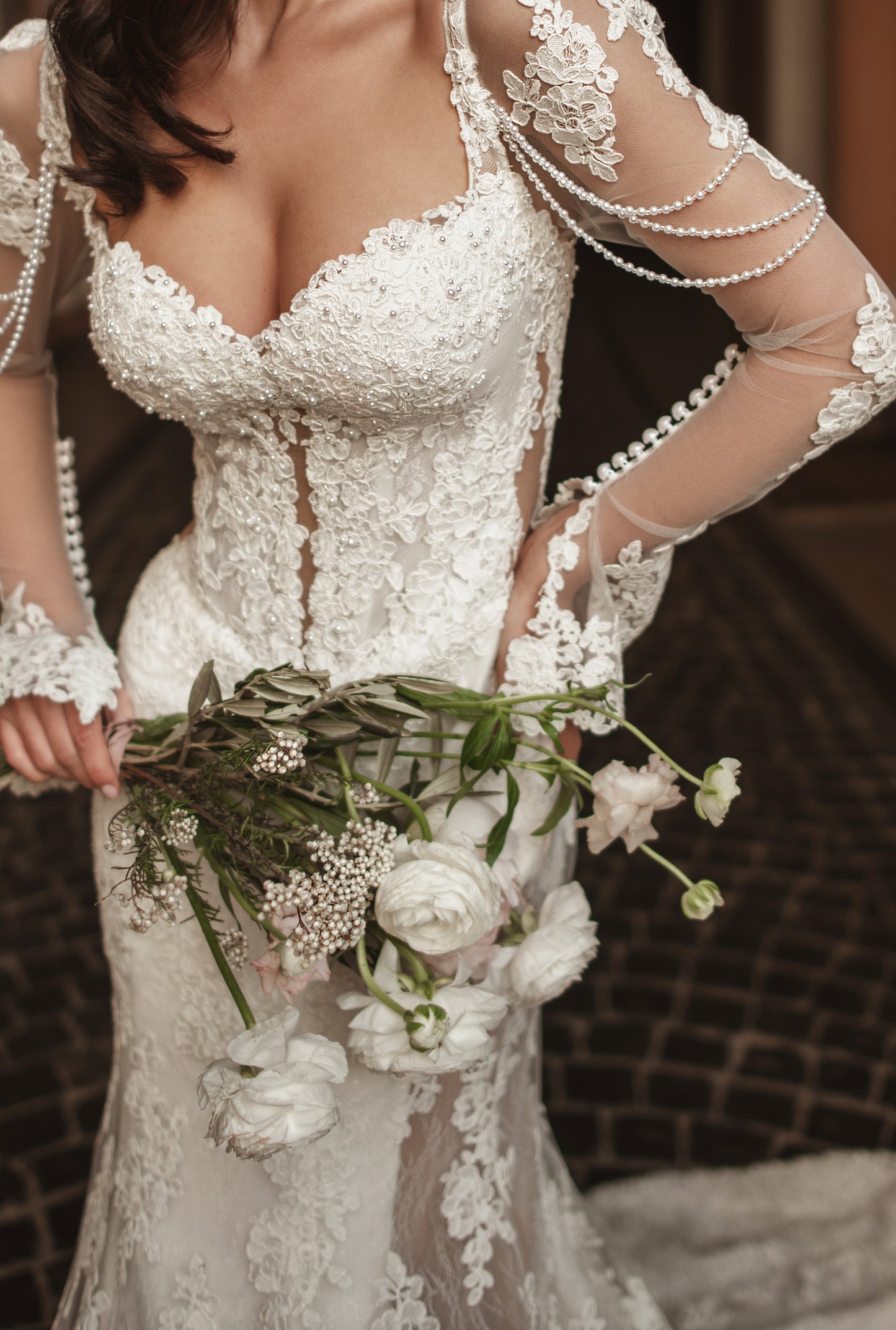 Bridgette Two in One Sweetheart Ivory Wedding dress