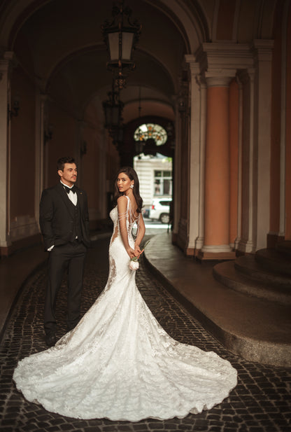 Bridgette Two in One Sweetheart Ivory Wedding dress