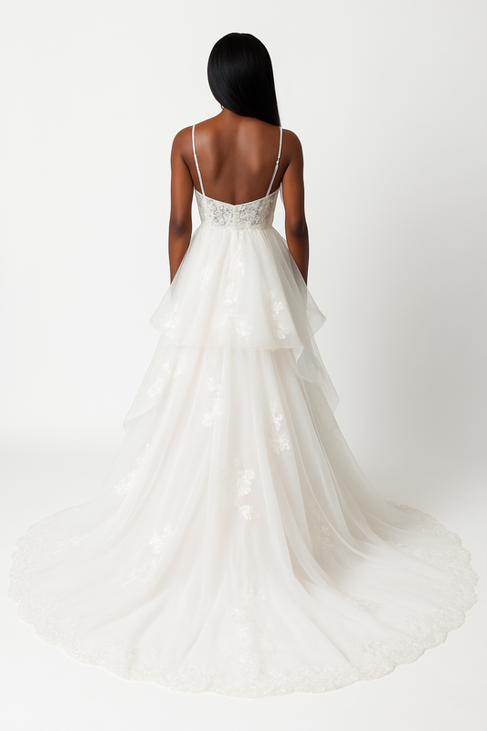 Clyra Princess/Ball Gown Sweetheart Milk Wedding dress