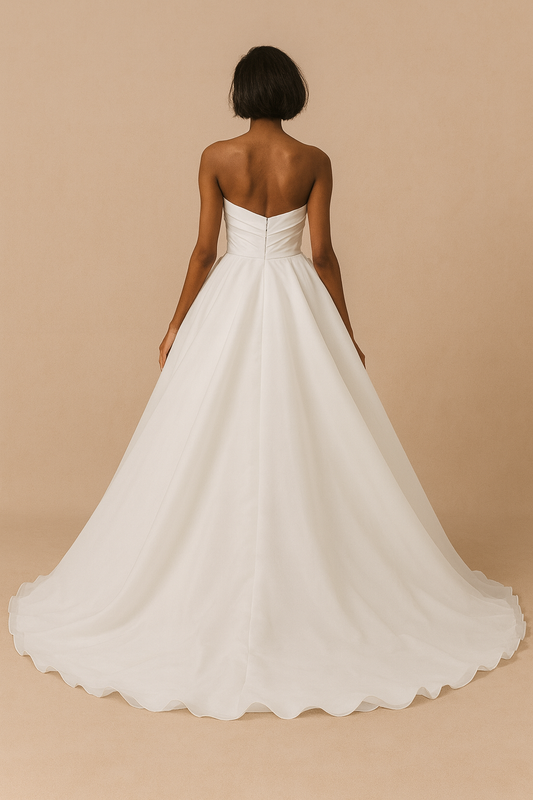 Theryn Princess/Ball Gown Sweetheart Milk Wedding dress