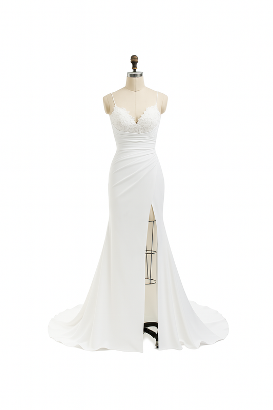 Milla Trumpet/Mermaid Sweetheart Milk Wedding dress