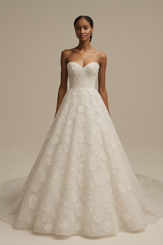 Seraphine A-line Sweetheart Milk Wedding dress