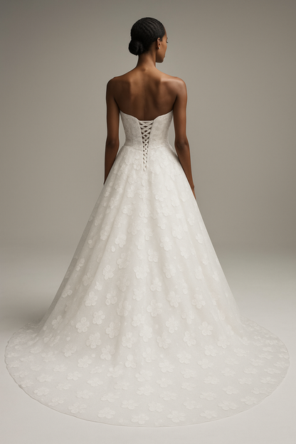 Seraphine A-line Sweetheart Milk Wedding dress