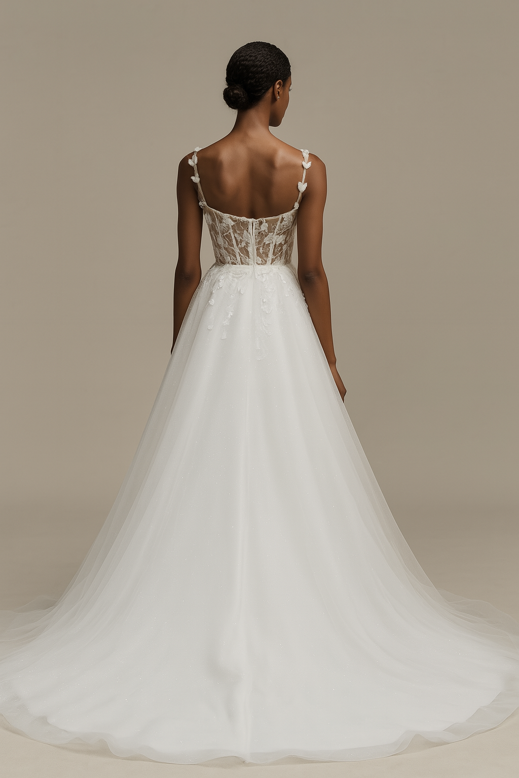 Lyrica A-line Illusion Milk Wedding dress