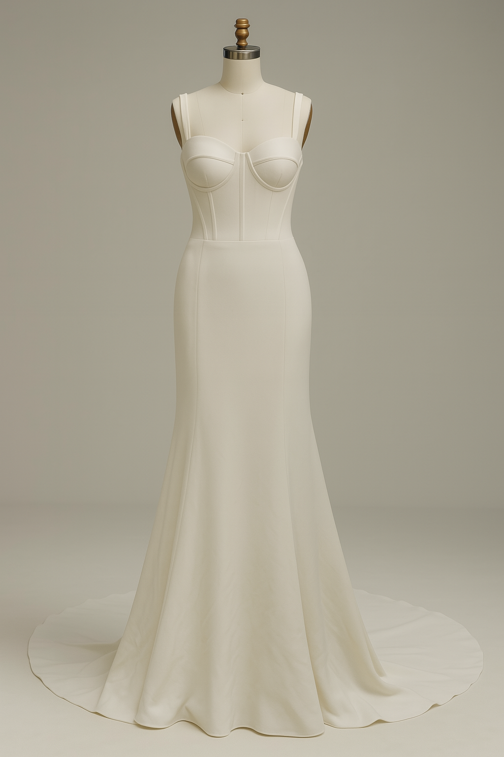 Elysia Trumpet/Mermaid Sweetheart Milk Wedding dress