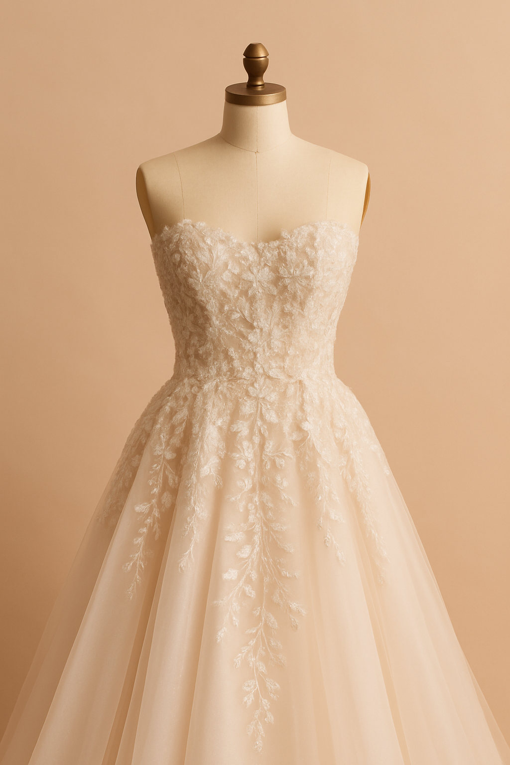 Belava A-line Sweetheart Milk Weddiing dress