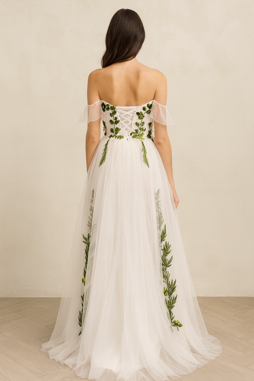 Florissea A-line Sweetheart Milk Wedding dress